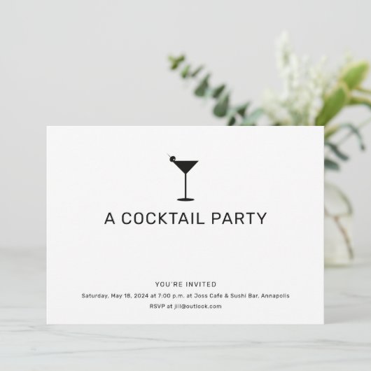 Invitation Martini (Debout devant)