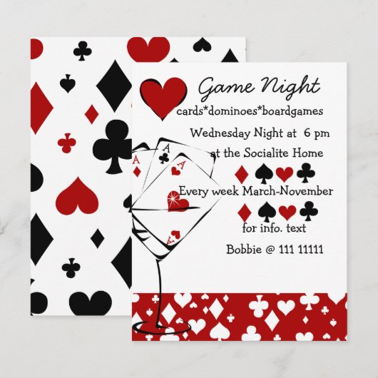 Invitation Martini (Devant / Derrière)