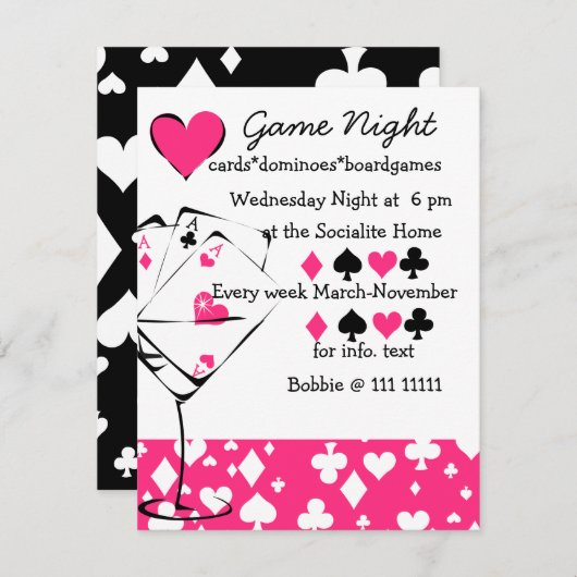 Invitation Martini (Devant / Derrière)