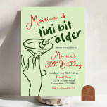 Invitation Martini 30e anniversaire Retro Green Hand Drawn<br><div class="desc">Retro Green Hand Drawn Dirty Martini Invitation Anniversaire,  Cocktail Anniversaire Adulte,  Tini Bit Anniversaire Adulte Plus Anniversaire,  30e Soignée Martini Fête Anniversaire,  Trente Cocktails Dirty Party.</div>