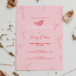 Invitation Martini à main Whimsical 40e fête d'anniversaire<br><div class="desc">Cette invitation fantaisiste à la fête d'anniversaire est parfaite pour une fête de 40ème anniversaire avec une bordure dessinée à la main rétro griffée. Pour une personnalisation plus avancée de cette conception, par exemple la modification de la disposition, de la police ou de la taille du texte, cliquez sur le...</div>