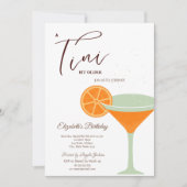 Invitation Martini A tini Un Peu Vert Plus Ancien (Devant)