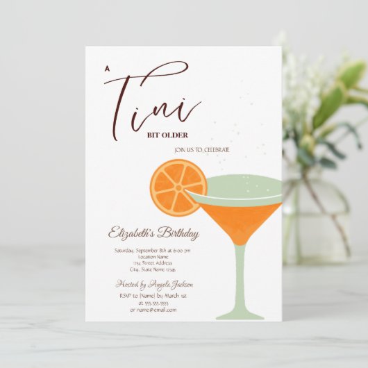 Invitation Martini A tini Un Peu Vert Plus Ancien (Debout devant)