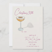 Invitation Martini Anniversaire (Devant)