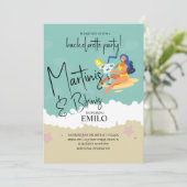 Invitation Martini Bikini Fun Beach Bachelorette’s Party (Debout devant)