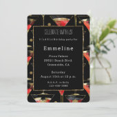 Invitation Martini Black Red Gold (Debout devant)