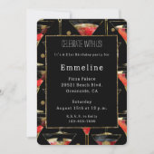 Invitation Martini Black Red Gold (Devant)