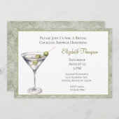 Invitation Martini Bridal Shower (Devant / Derrière)