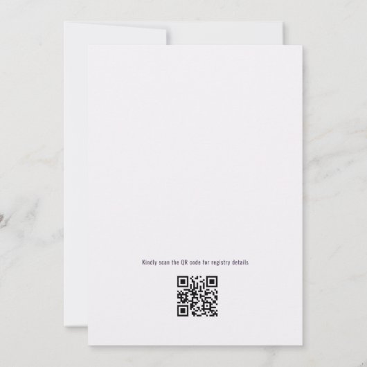 Invitation Martini Bride in a Tini Bit QR Code Bridal Shower (Dos)