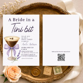 Invitation Martini Bride in a Tini Bit QR Code Bridal Shower