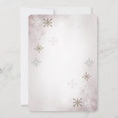 Invitation Martini, Cocktail, Snowflakes Bridal Luncheon (Dos)