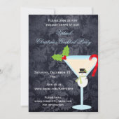 Invitation Martini de cocktail de Noël virtuel (Devant)