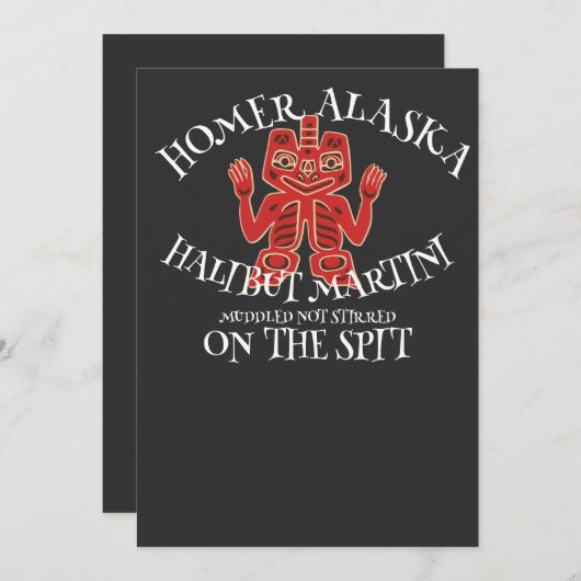 Invitation MARTINI DE FLÉtan BROUILLÉ PAS REMUÉ (Devant / Derrière)