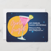 Invitation Martini de soirée entre filles (Devant)