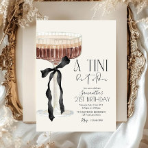 Invitation Martini Espresso Tini Bit Bow Plus Anci