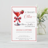Invitation Martini fraise 'Un tini un peu plus vieux (Debout devant)