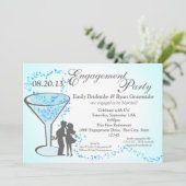 Invitation Martini Hearts Fiançailles (Debout devant)