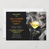Invitation Martini Martini Halloween Cocktail Party (Devant)