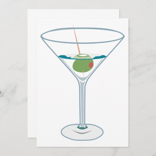 Invitation Martini Mixer (Devant / Derrière)