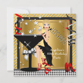 Invitation Martini Noir Argent Rouge 3 (Devant)