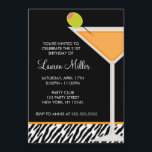 Invitation Martini orange et zèbre<br><div class="desc">Commencez votre fête d'anniversaire en envoyant ces invitations chic de fête avec un martini rose sur un arrière - plan zèbre. Parfait pour les soirées bachelorette,  les sorties pour les filles,  les douches pour les mariées,  les fêtes d'anniversaire,  les cocktails et plus encore ! Art © ILLUSTRATIONS JW</div>