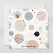 Invitation Martini Retro | Rose pâle | Ivoire | MOTIF (Dos)