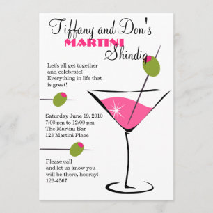 Invitation Martini Shindig !