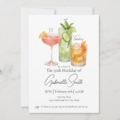 Invitation Martini thème 50e anniversaire femmes Fabuleux (Devant)