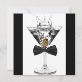 Invitation Martini Verre Signifie N'Importe Quel Nombre Anniv (Dos)