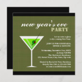 Invitation Martini vert (Devant / Derrière)