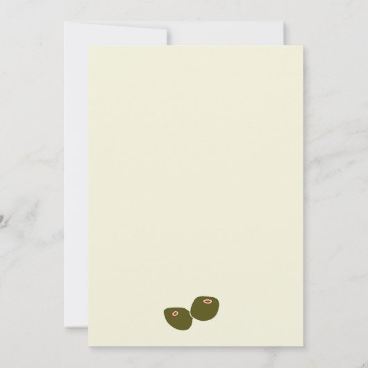 Invitation Martinis Anniversaire (Dos)