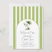 Invitation Martinis & Bikinis Fête de Fille Tropicale (Devant)