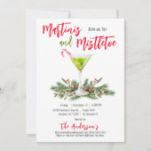 Invitation Martinis & Mistletoe Festive Boissons Festives (Devant)