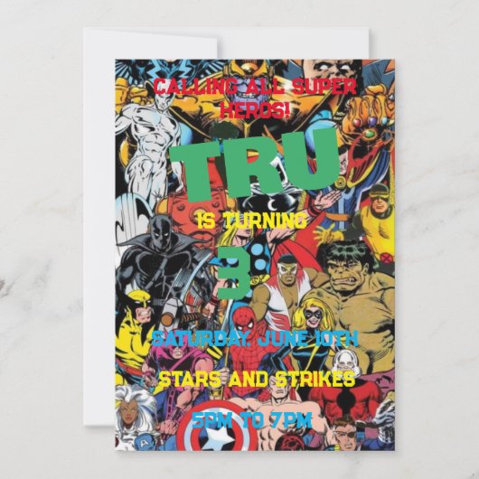 Invitation Marvel (Devant)