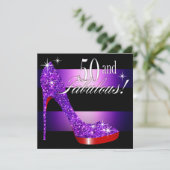 Invitation Mary Ann 50 et rayure fabuleuse de stylet de Bling (Debout devant)