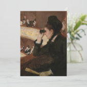Invitation Mary Cassatt - Dans la loge (Debout devant)