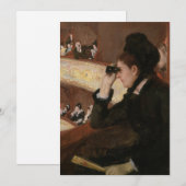 Invitation Mary Cassatt - Dans la loge (Devant / Derrière)