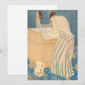Invitation Mary Cassatt - Femme au bain (Devant / Derrière)