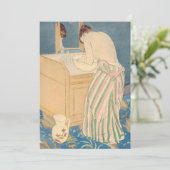 Invitation Mary Cassatt - Femme Baignade (Debout devant)
