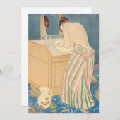 Invitation Mary Cassatt - Femme Baignade (Devant / Derrière)