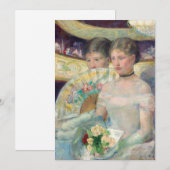 Invitation Mary Cassatt - La Loge (Devant / Derrière)