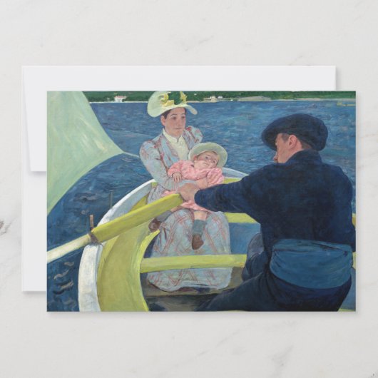 Invitation Mary Cassatt - La Partie en barque (Devant)