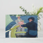 Invitation Mary Cassatt - La Partie en barque (Debout devant)