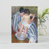 Invitation Mary Cassatt - Le bain de l'enfant / Le bain (Debout devant)