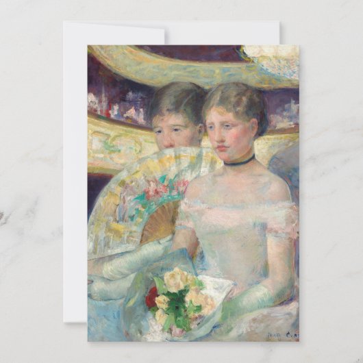 Invitation Mary Cassatt - Le Loge (Devant)