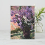 Invitation Mary Cassatt - Lilacs dans une fenêtre (Debout devant)