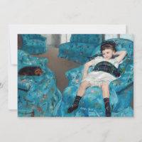 Mary Cassatt - Petite fille dans un fauteuil bleu