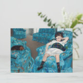 Invitation Mary Cassatt - Petite fille dans un fauteuil bleu (Debout devant)