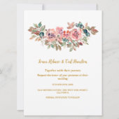 Invitation MARY Rose couleur d'eau Emerald Mariage vert (Devant)