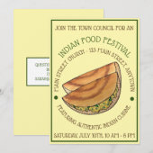 Invitation Masala Dosas South Indian Cuisine Festival (Devant / Derrière)